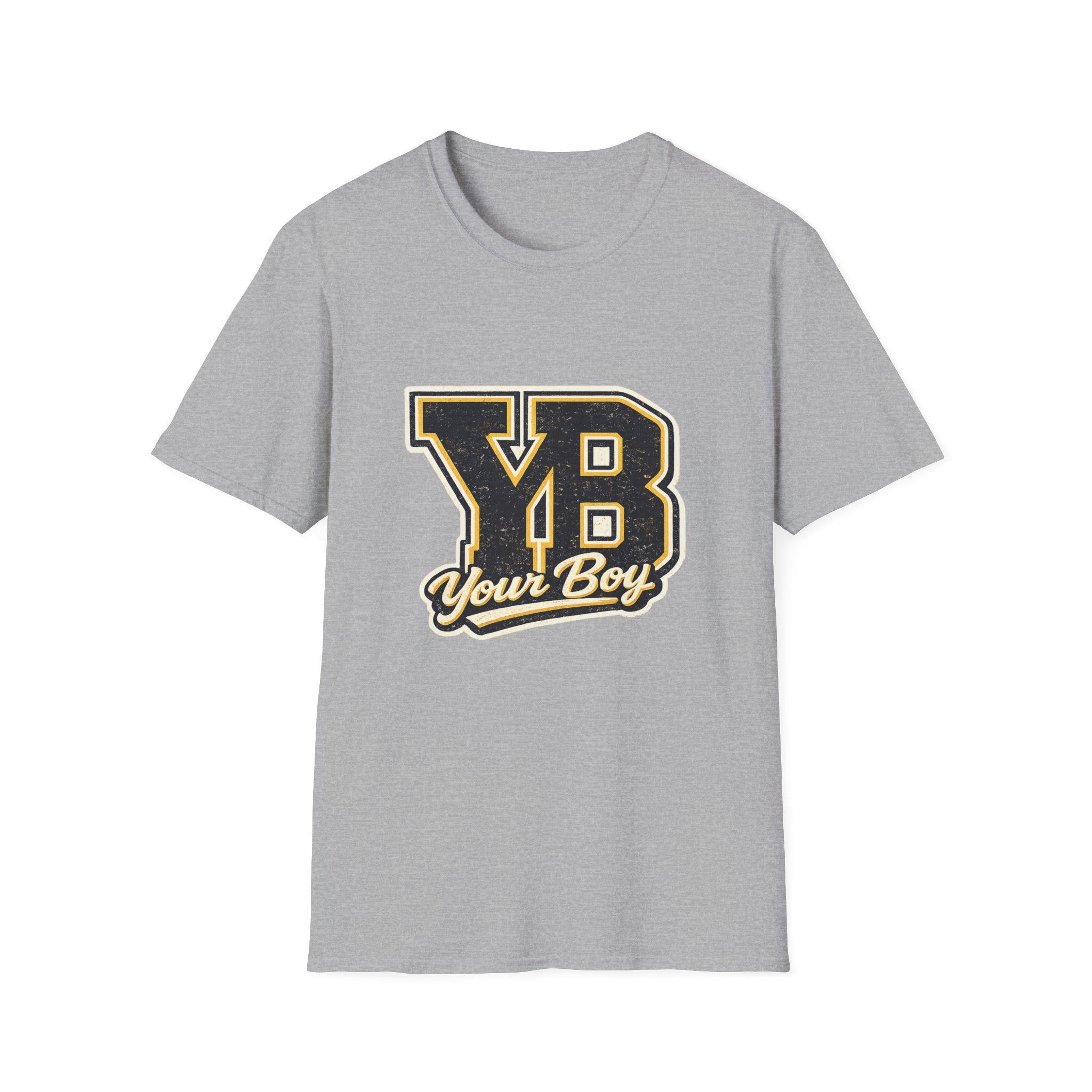 YB Your Boy T-Shirt | Funny Retro 80s Graphic Tee | Vintage Collegiate Humor Shirt