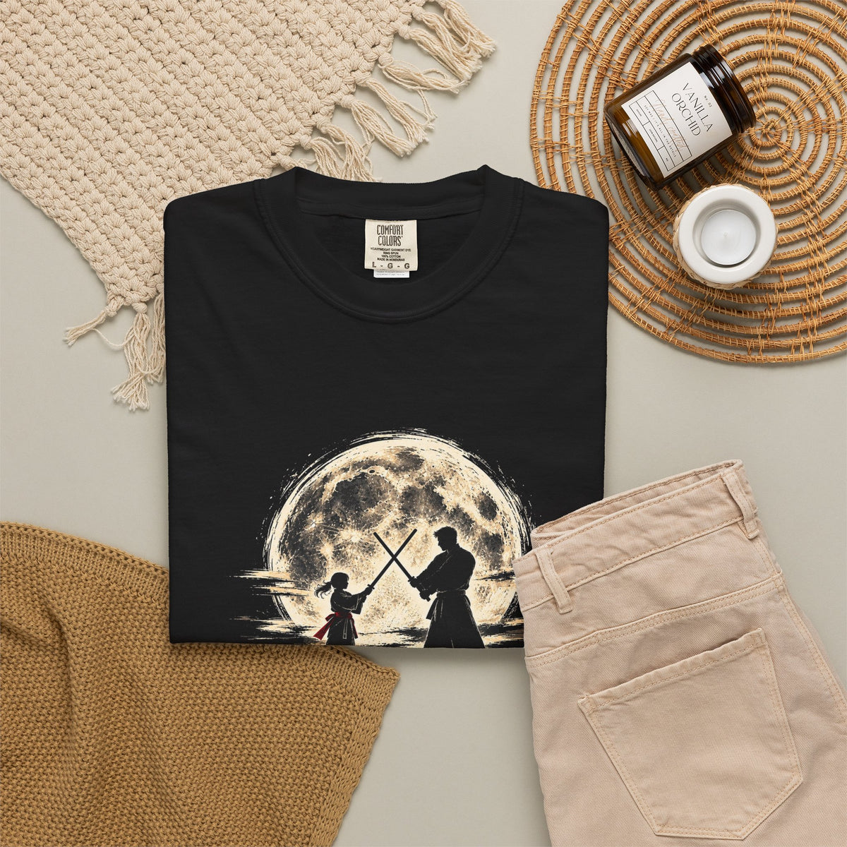 Father & Daughter Moonlight Tee — Matching Dad Daughter Graphic T-Shirt