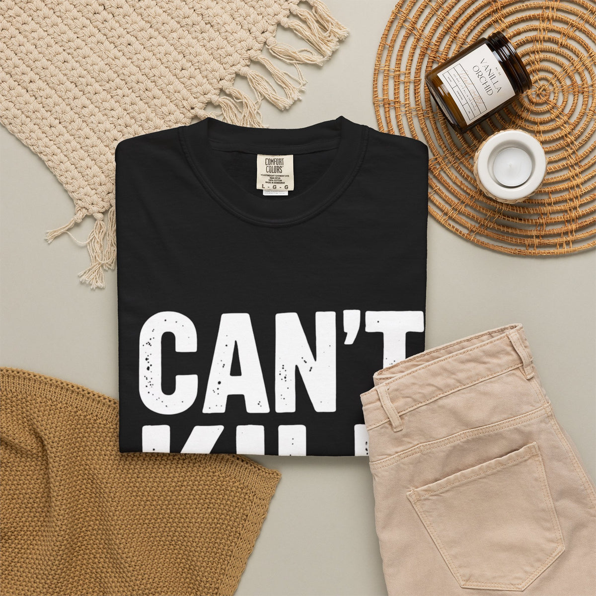 Can't Kill Handsome T-Shirt | Funny Confidence Tee for Men | Graphic Humor Tee