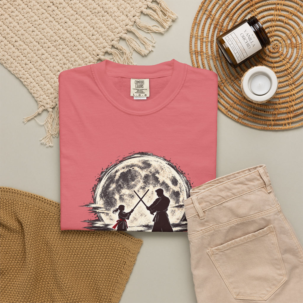Father & Daughter Moonlight Tee — Matching Dad Daughter Graphic T-Shirt