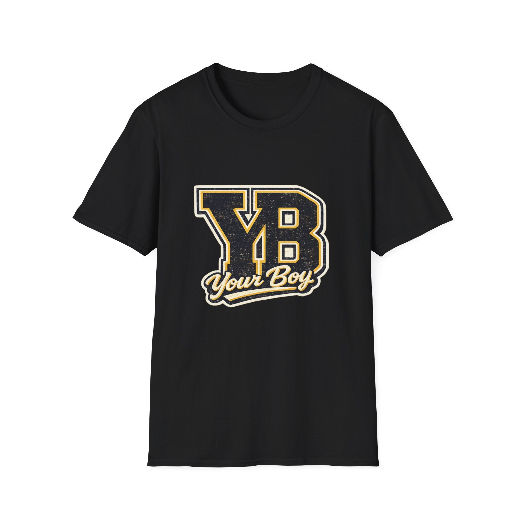 YB Your Boy T-Shirt | Funny Retro 80s Graphic Tee | Vintage Collegiate Humor Shirt