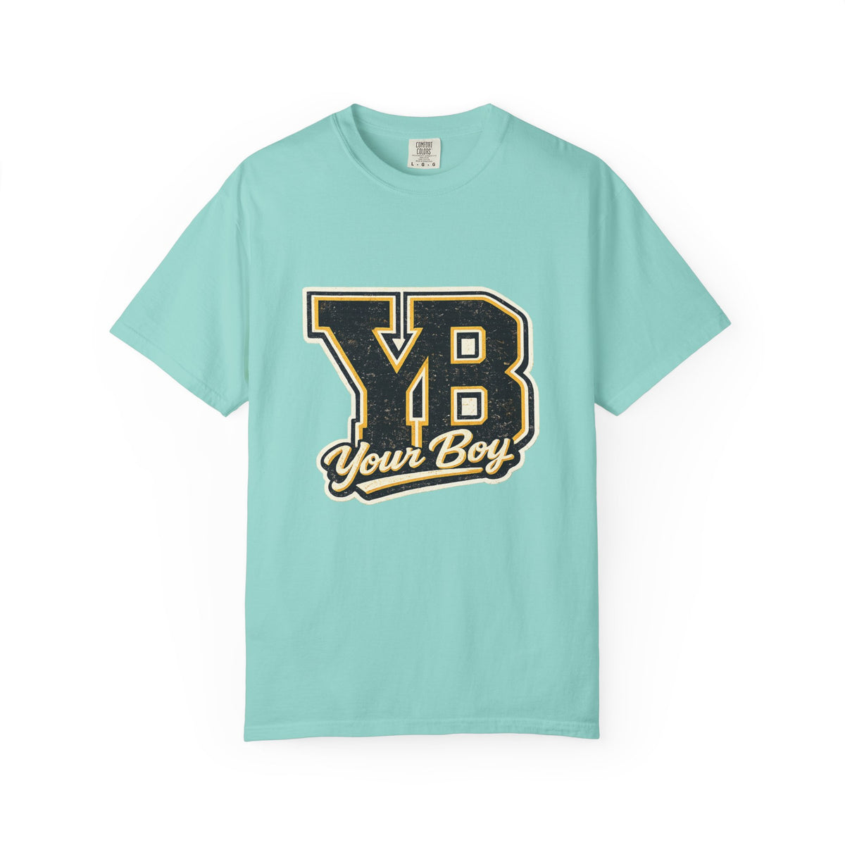 YB Your Boy T-Shirt | Funny Retro 80s Graphic Tee | Vintage Collegiate Humor Shirt