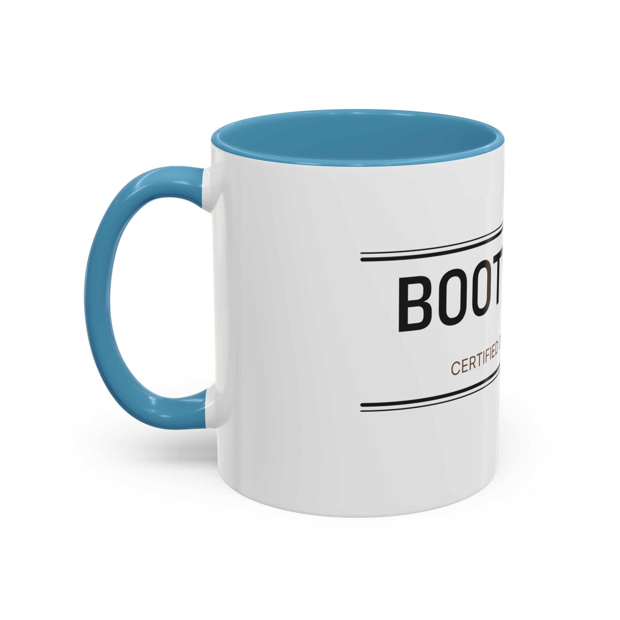 Booty Duty: Certified Diaper Changer Mug | Funny New Mom & Dad Gift | Accent Ceramic Mug (11oz & 15oz)