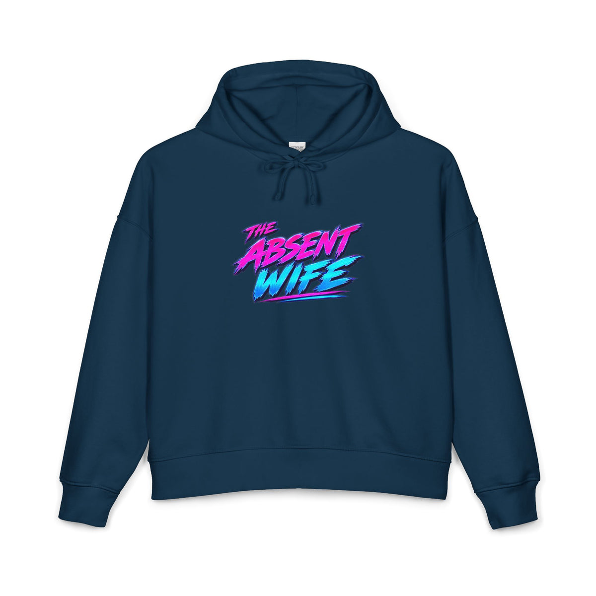 The Absent Wife Women's Hoodie | Funny Retro 80s Neon Wife Hoodie