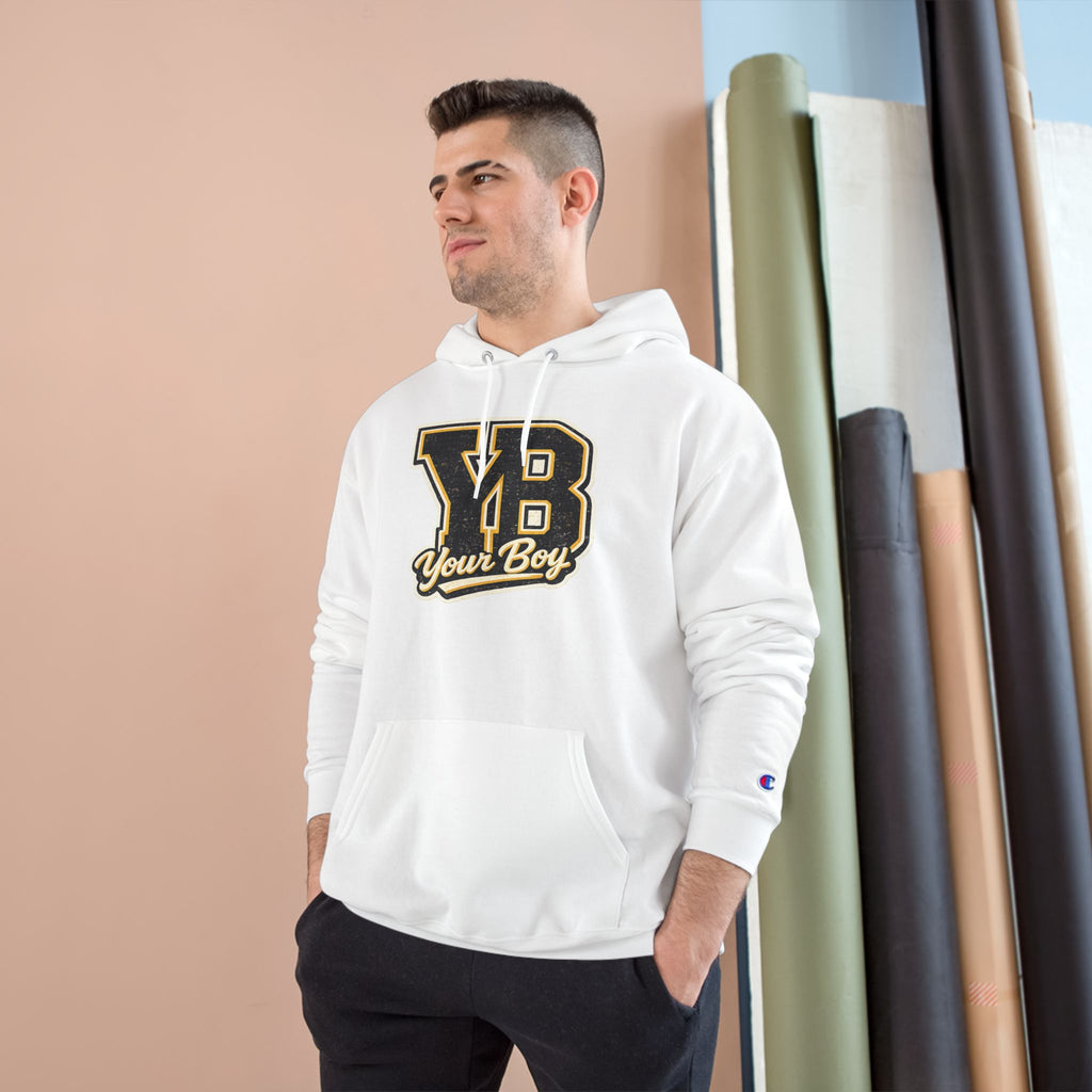 YB Your Boy Champion Hoodie | Funny Retro Varsity Sweatshirt