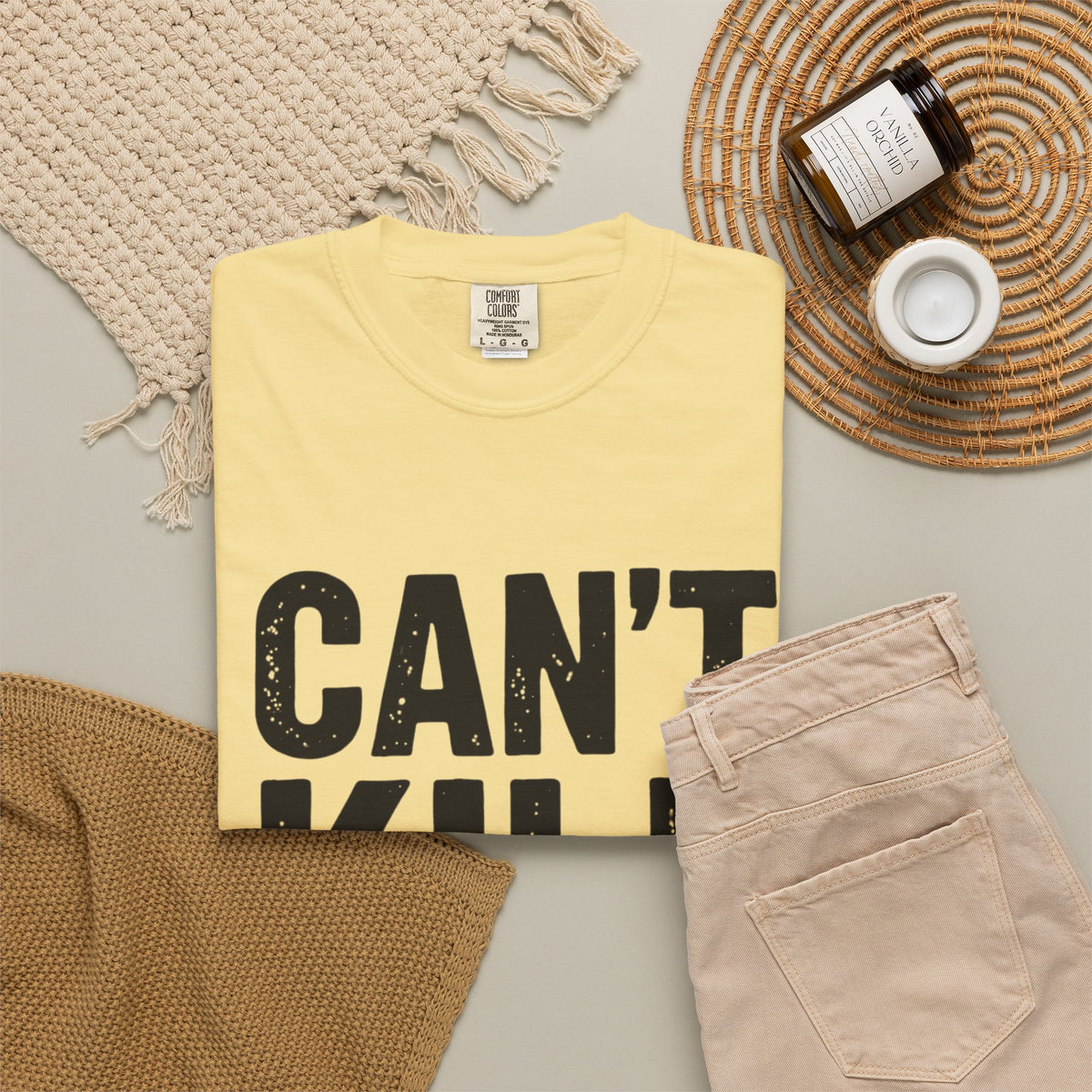Can't Kill Handsome T-Shirt | Funny Confidence Tee for Men | Graphic Humor Tee
