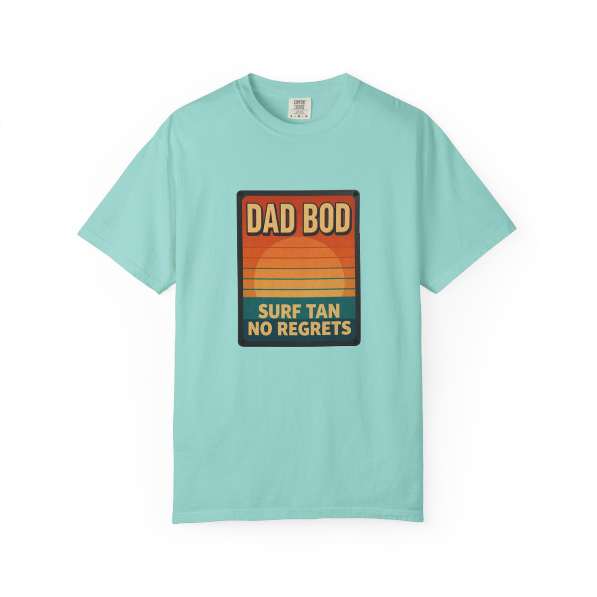 Dad Bod: Surf Tan No Regrets T-Shirt | Funny Dad Tee | Vintage Beach Humor Gift