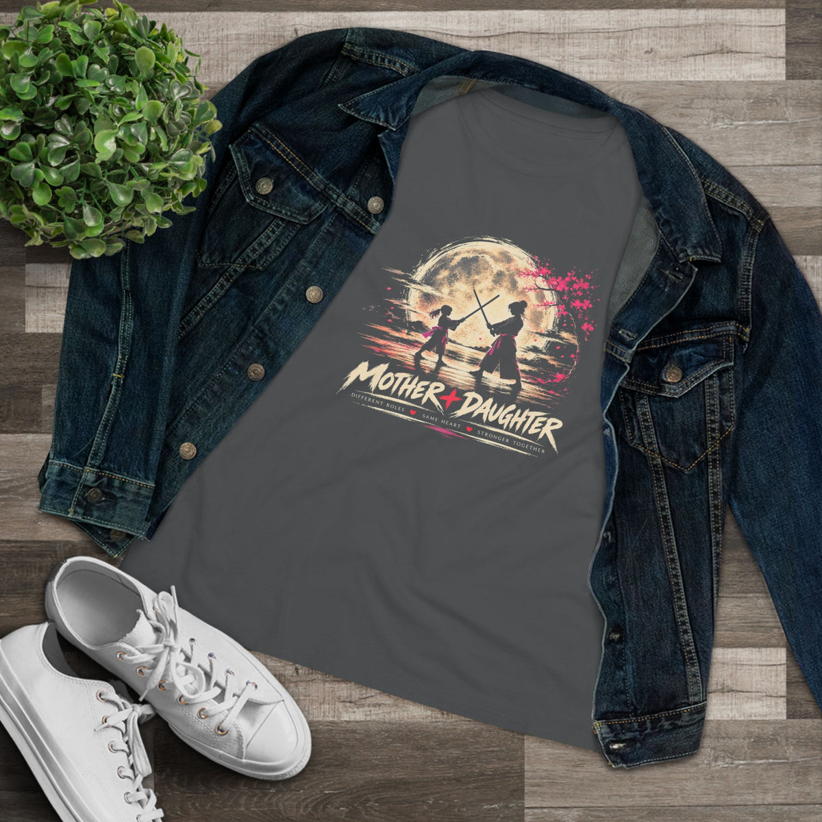Mother & Daughter Moonlight Tee - Matching Mom Daughter Graphic T-Shirt
