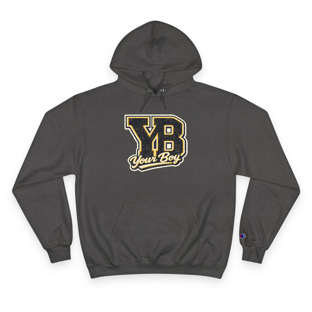 YB Your Boy Champion Hoodie | Funny Retro Varsity Sweatshirt