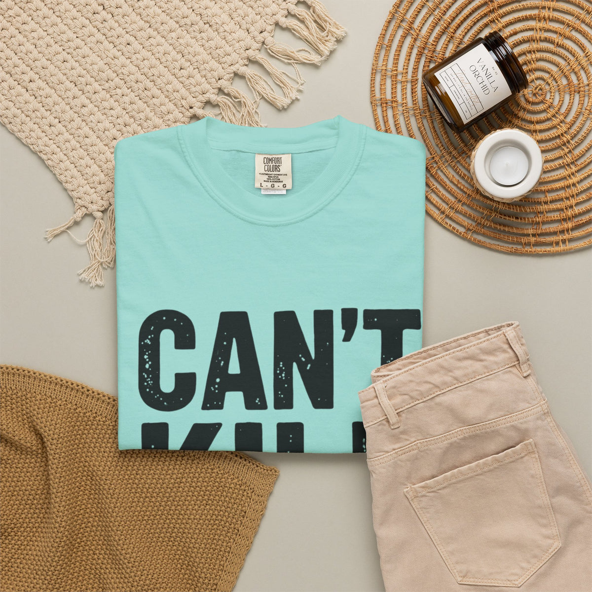 Can't Kill Handsome T-Shirt | Funny Confidence Tee for Men | Graphic Humor Tee