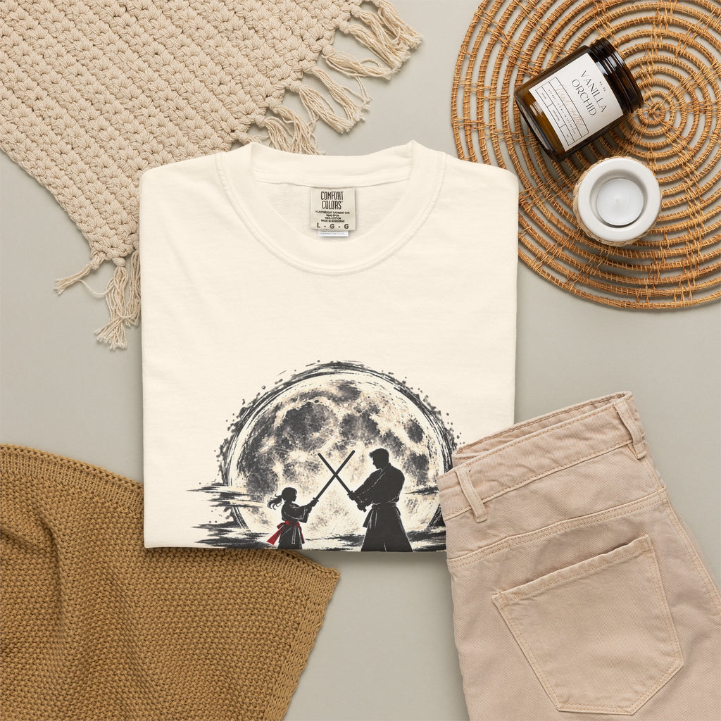 Father & Daughter Moonlight Tee — Matching Dad Daughter Graphic T-Shirt