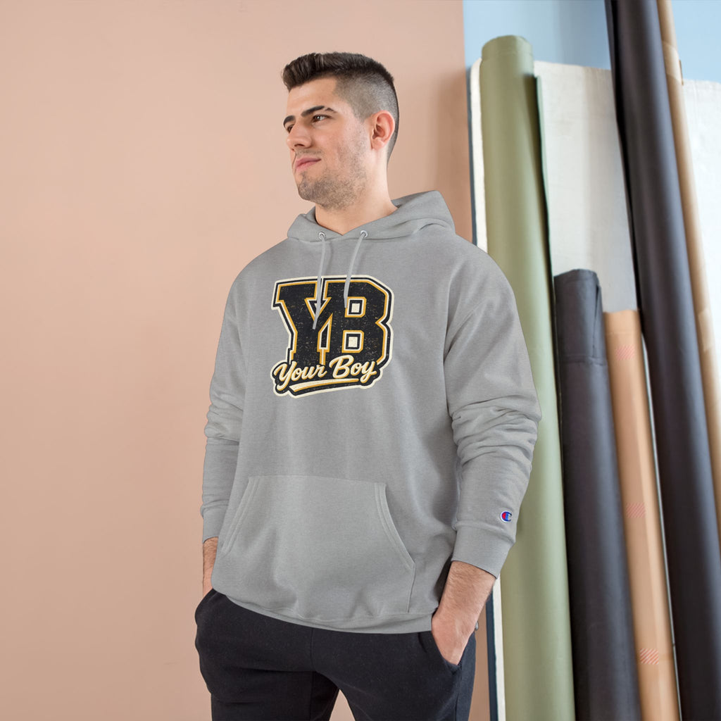 YB Your Boy Champion Hoodie | Funny Retro Varsity Sweatshirt