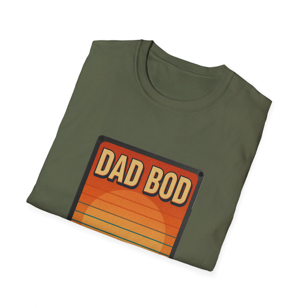 Dad Bod: Surf Tan No Regrets T-Shirt | Funny Dad Tee | Vintage Beach Humor Gift