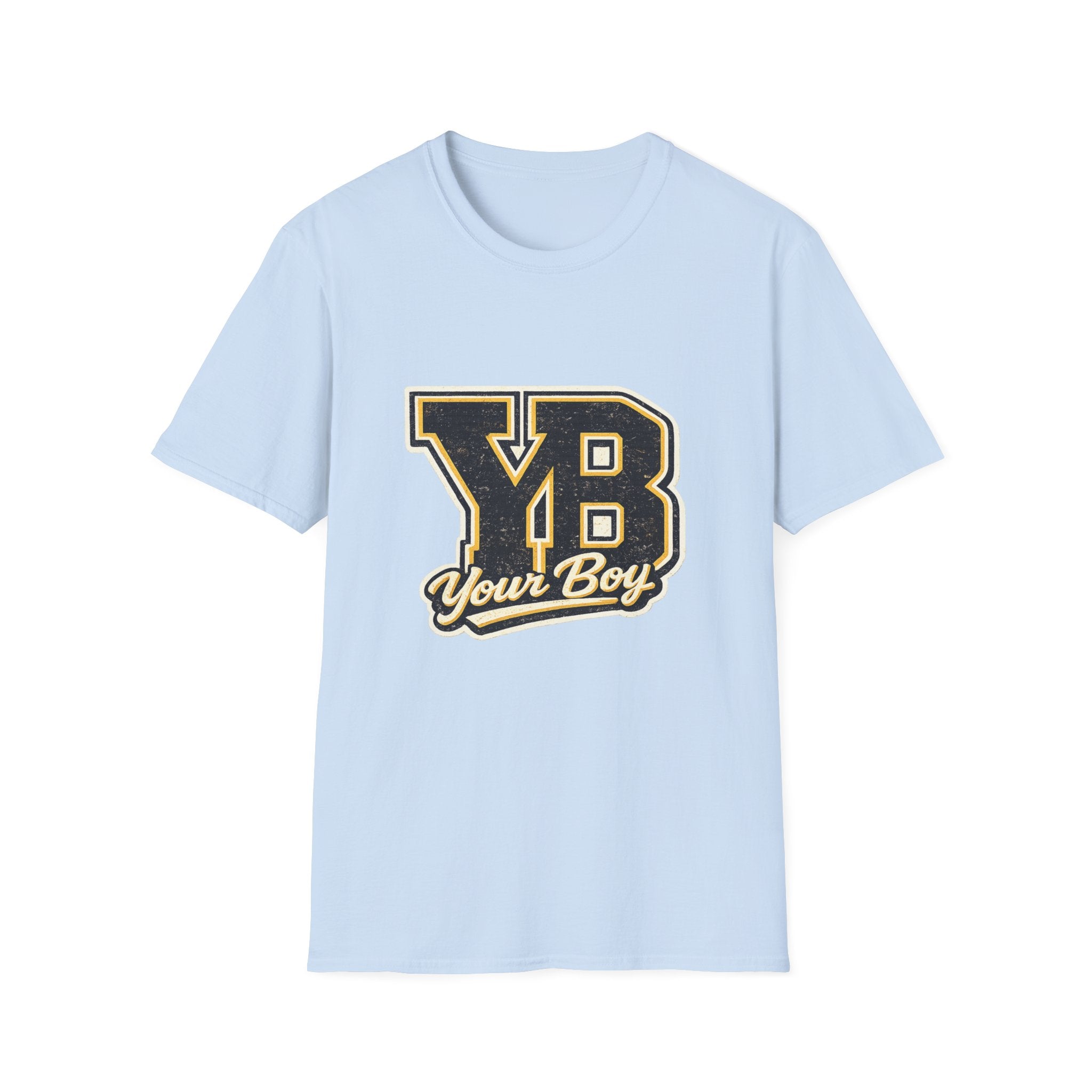 YB Your Boy T-Shirt | Funny Retro 80s Graphic Tee | Vintage Collegiate Humor Shirt