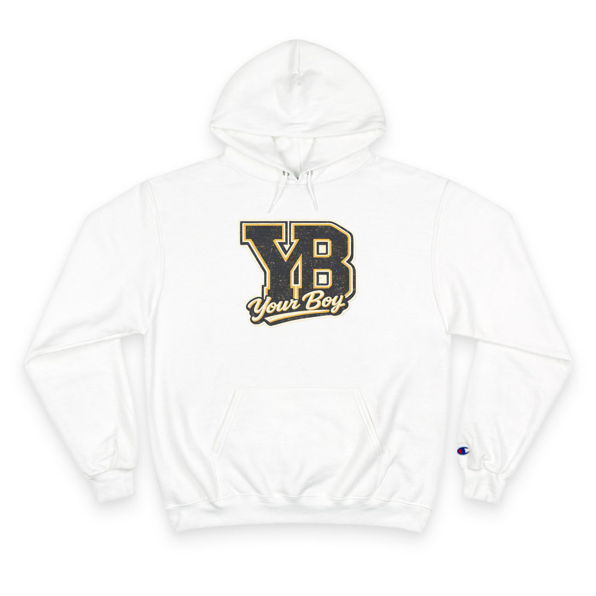 YB Your Boy Champion Hoodie | Funny Retro Varsity Sweatshirt