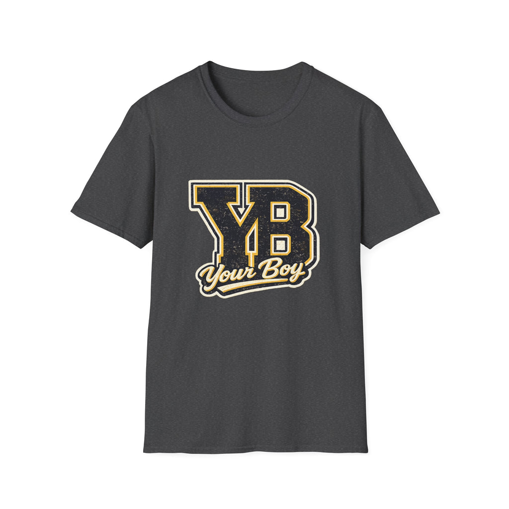 YB Your Boy T-Shirt | Funny Retro 80s Graphic Tee | Vintage Collegiate Humor Shirt
