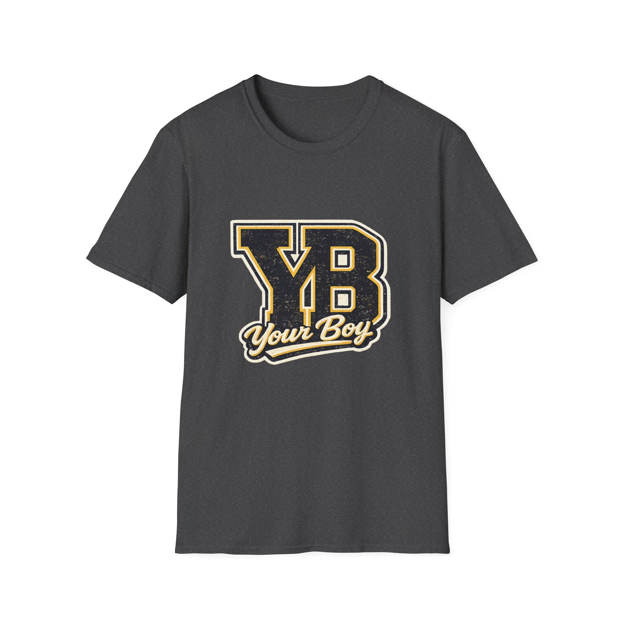 YB Your Boy T-Shirt | Funny Retro 80s Graphic Tee | Vintage Collegiate Humor Shirt