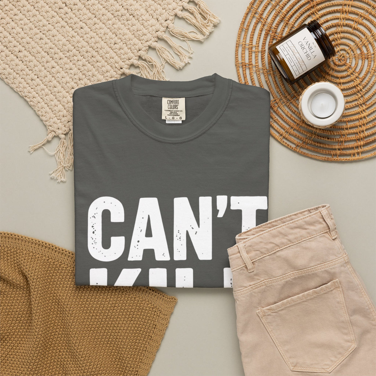 Can't Kill Handsome T-Shirt | Funny Confidence Tee for Men | Graphic Humor Tee