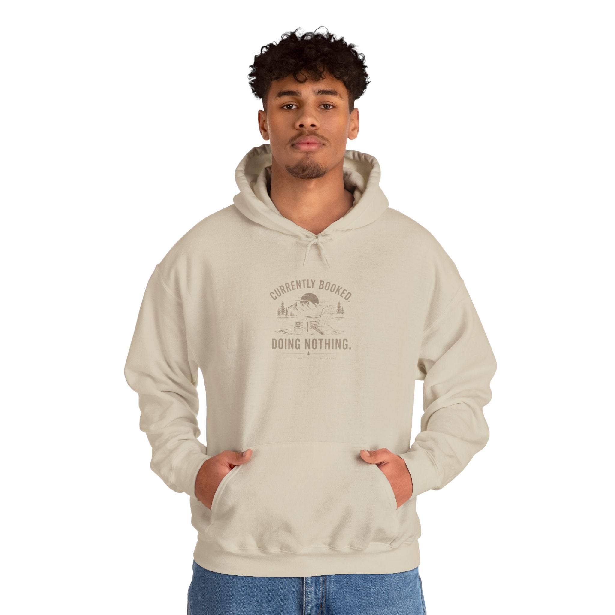 Currently Booked Doing Nothing Hoodie | Funny Lazy Day Sweatshirt | Humor Gift