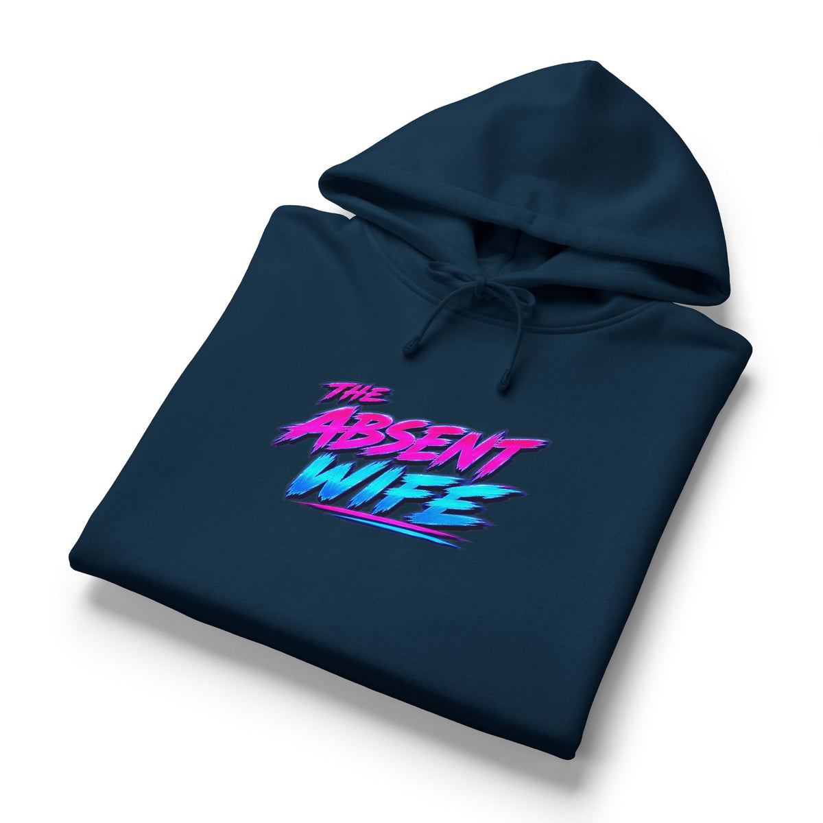 The Absent Wife Women's Hoodie | Funny Retro 80s Neon Wife Hoodie