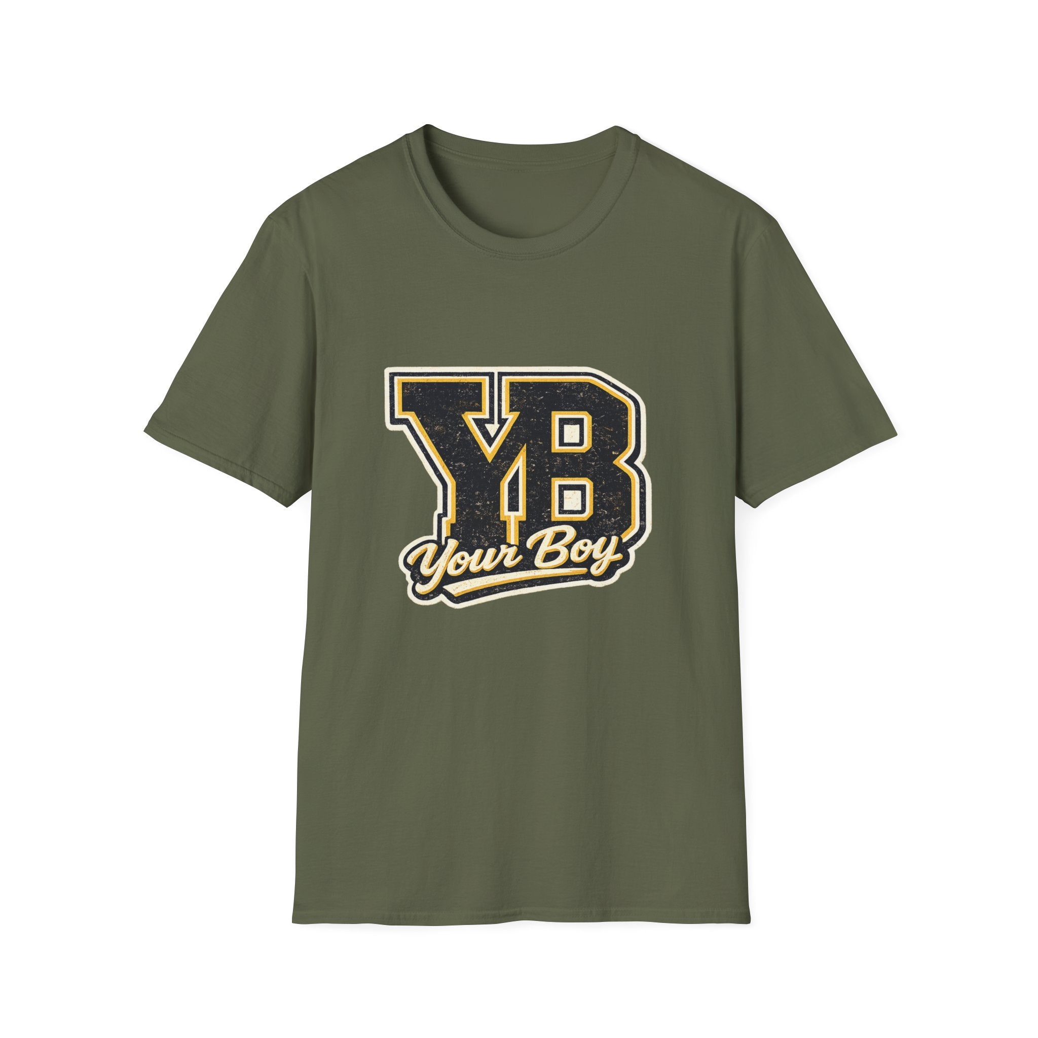 YB Your Boy T-Shirt | Funny Retro 80s Graphic Tee | Vintage Collegiate Humor Shirt