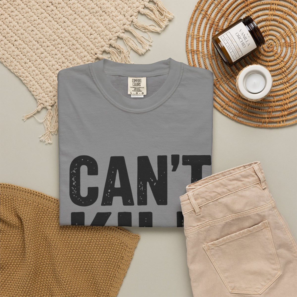 Can't Kill Handsome T-Shirt | Funny Confidence Tee for Men | Graphic Humor Tee
