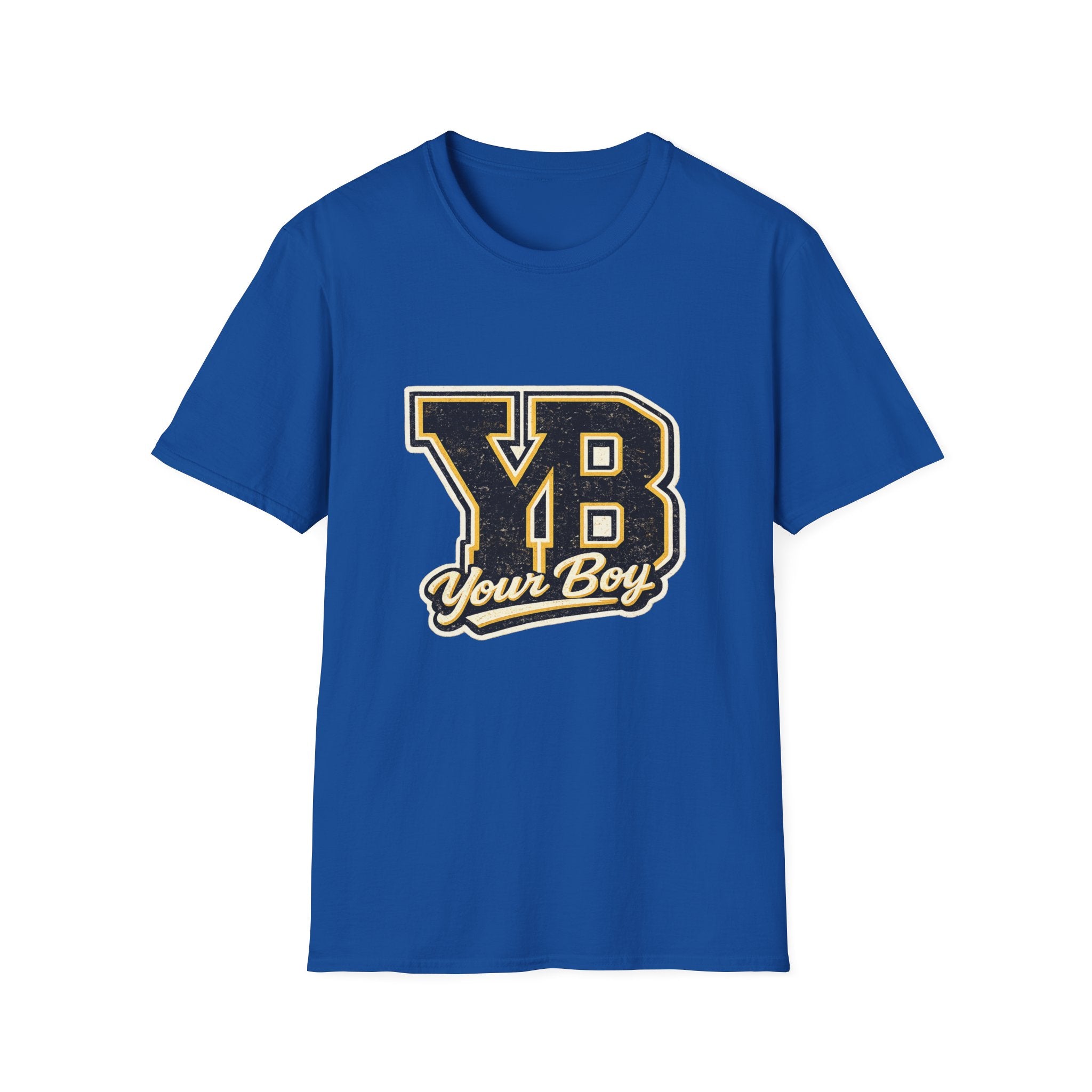 YB Your Boy T-Shirt | Funny Retro 80s Graphic Tee | Vintage Collegiate Humor Shirt