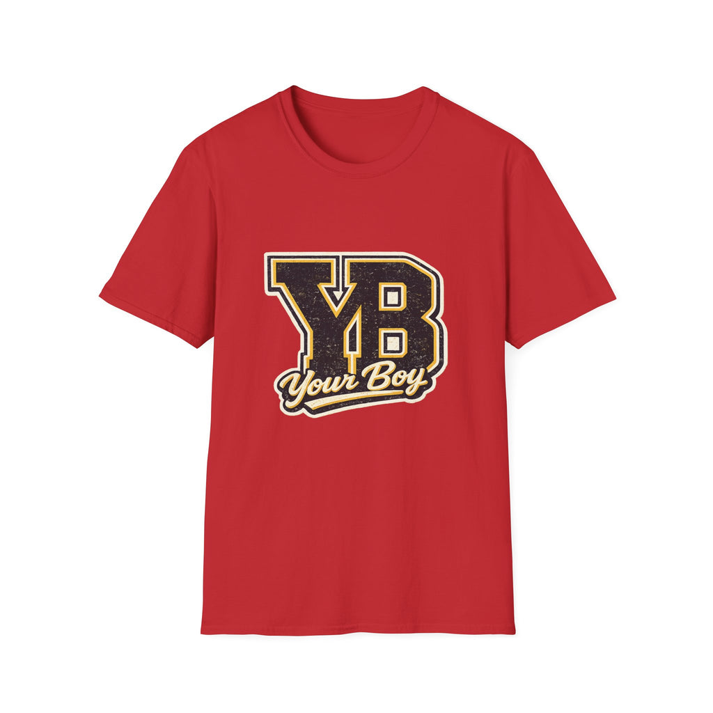 YB Your Boy T-Shirt | Funny Retro 80s Graphic Tee | Vintage Collegiate Humor Shirt