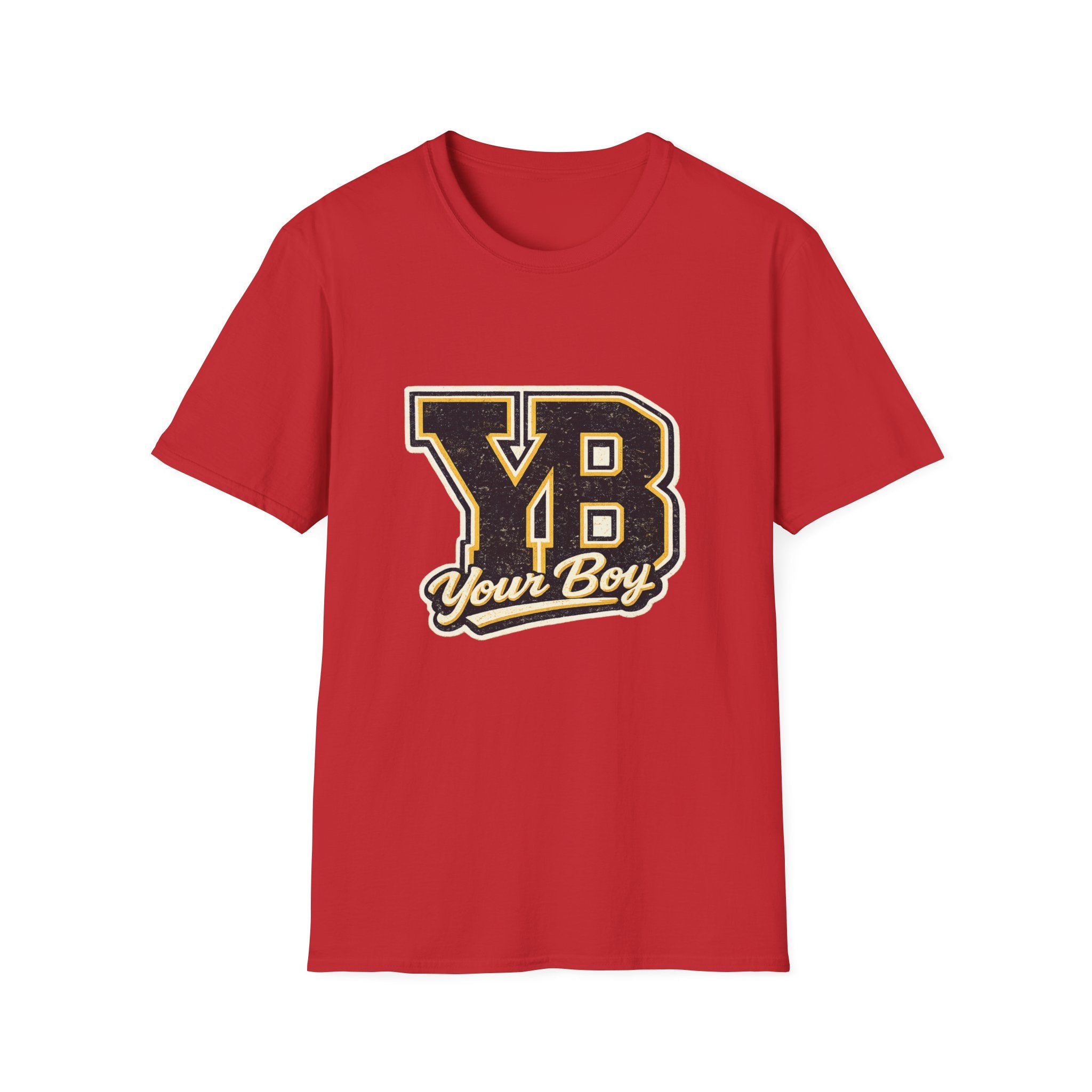 YB Your Boy T-Shirt | Funny Retro 80s Graphic Tee | Vintage Collegiate Humor Shirt