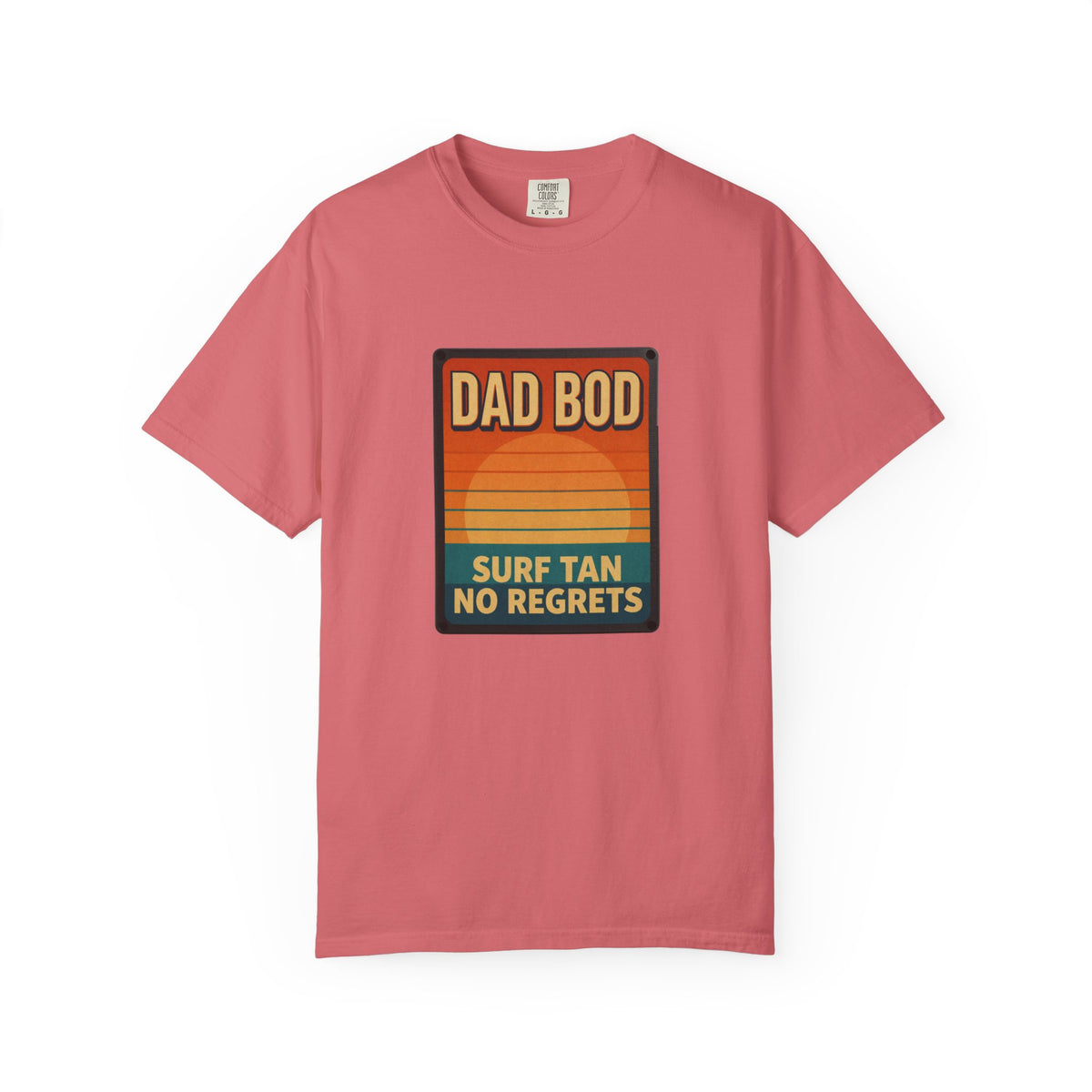 Dad Bod: Surf Tan No Regrets T-Shirt | Funny Dad Tee | Vintage Beach Humor Gift