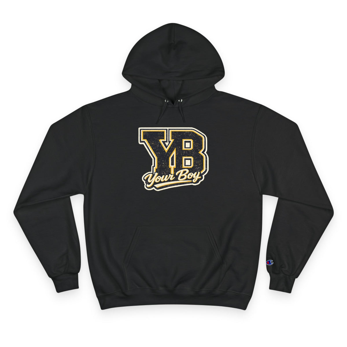 YB Your Boy Champion Hoodie | Funny Retro Varsity Sweatshirt