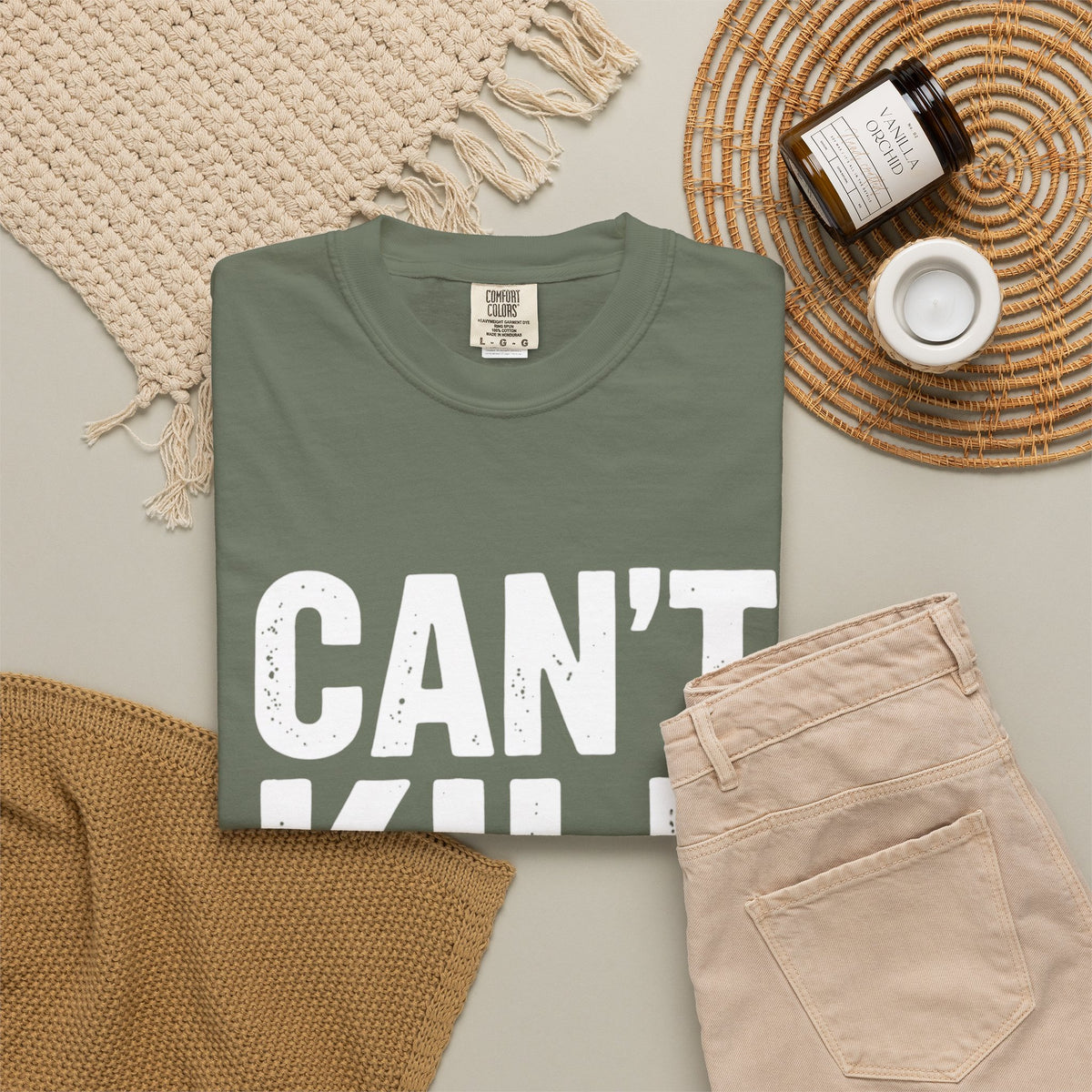 Can't Kill Handsome T-Shirt | Funny Confidence Tee for Men | Graphic Humor Tee