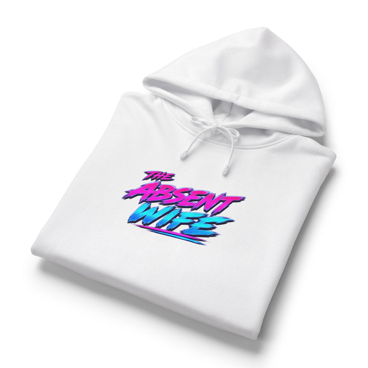 The Absent Wife Women's Hoodie | Funny Retro 80s Neon Wife Hoodie