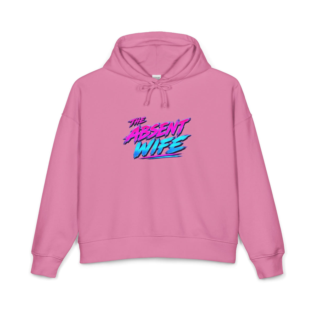 The Absent Wife Women's Hoodie | Funny Retro 80s Neon Wife Hoodie