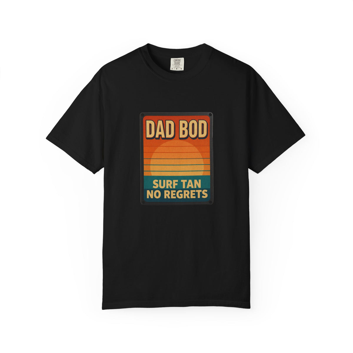 Dad Bod: Surf Tan No Regrets T-Shirt | Funny Dad Tee | Vintage Beach Humor Gift