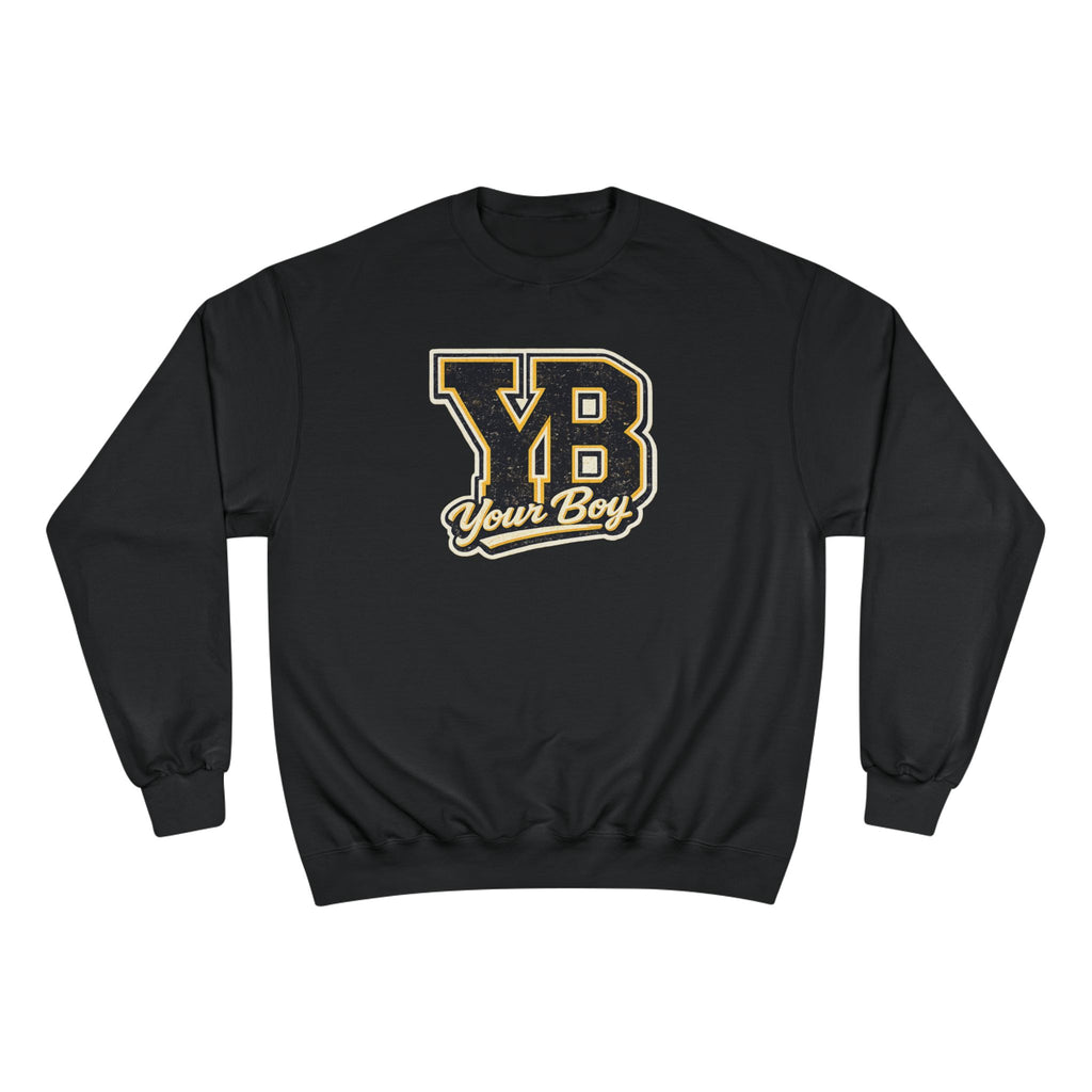 YB Your Boy Champion Sweatshirt | Funny Retro Varsity Crewneck