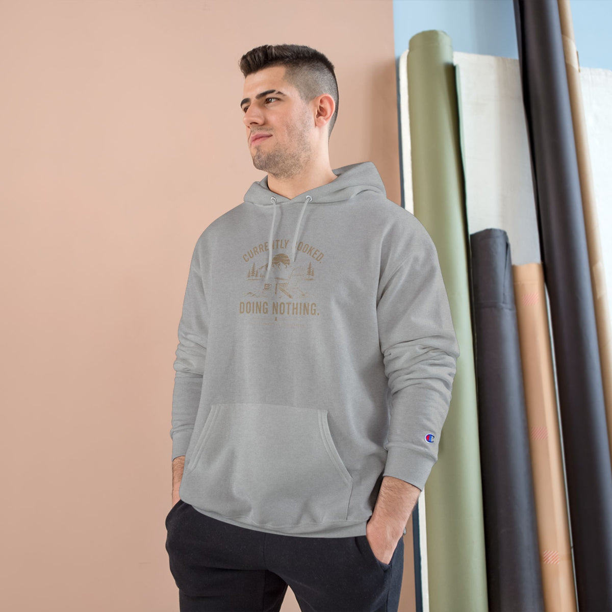 Currently Booked Doing Nothing Champion Hoodie | Funny Lazy Day Sweatshirt | Humor Gift