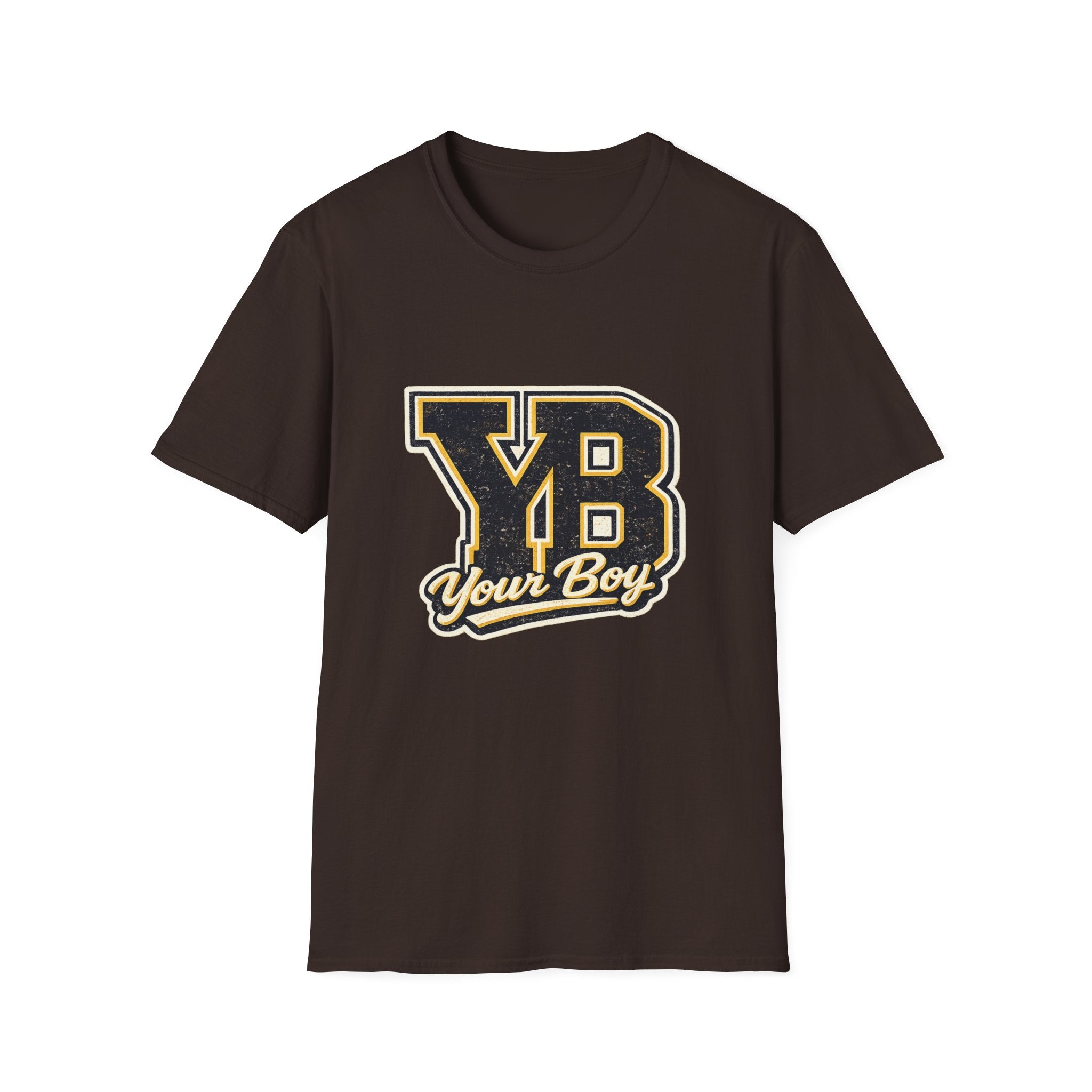 YB Your Boy T-Shirt | Funny Retro 80s Graphic Tee | Vintage Collegiate Humor Shirt
