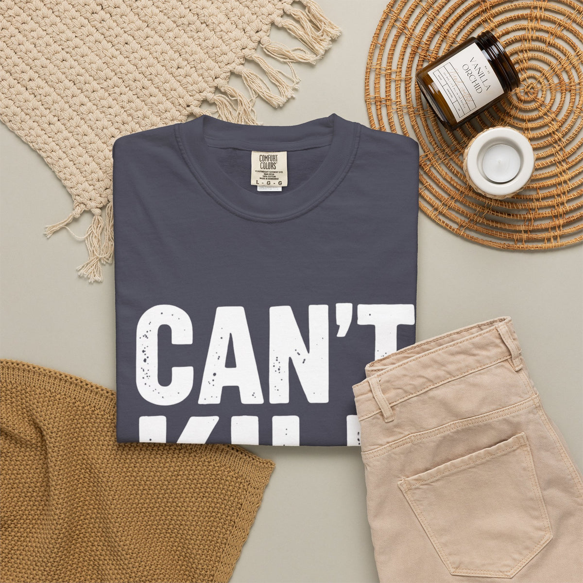 Can't Kill Handsome T-Shirt | Funny Confidence Tee for Men | Graphic Humor Tee