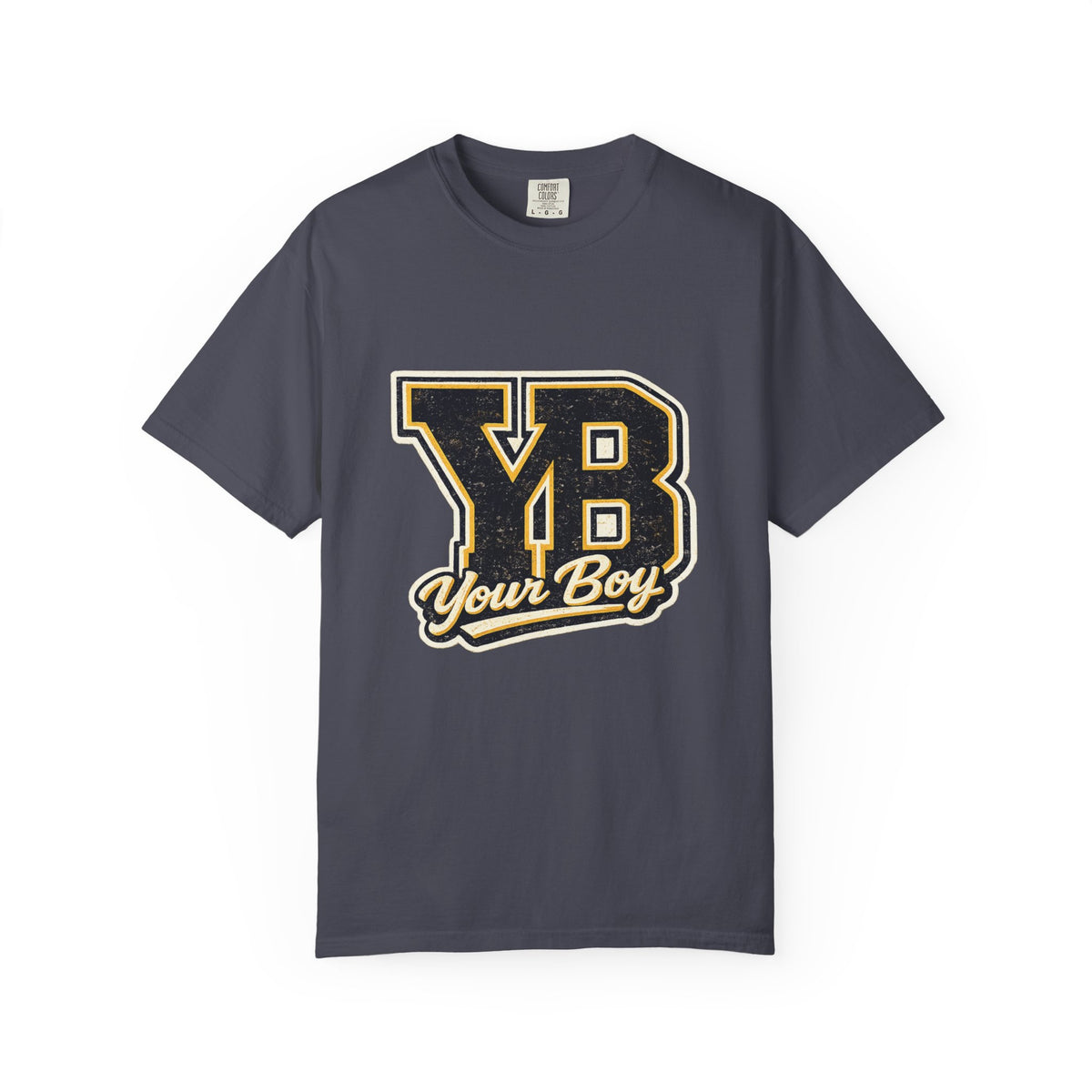 YB Your Boy T-Shirt | Funny Retro 80s Graphic Tee | Vintage Collegiate Humor Shirt