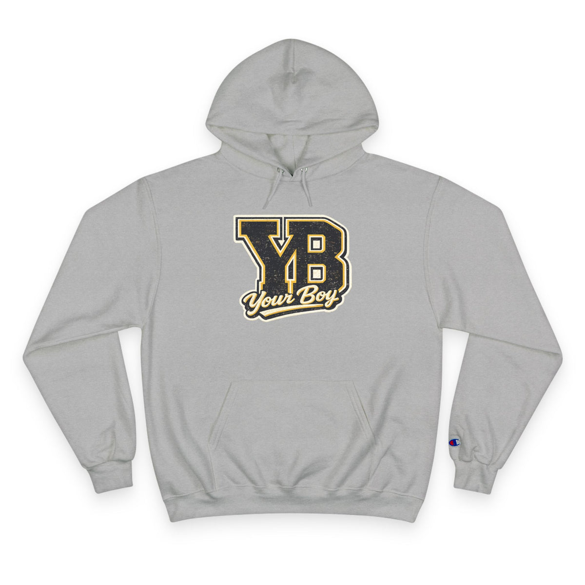 YB Your Boy Champion Hoodie | Funny Retro Varsity Sweatshirt