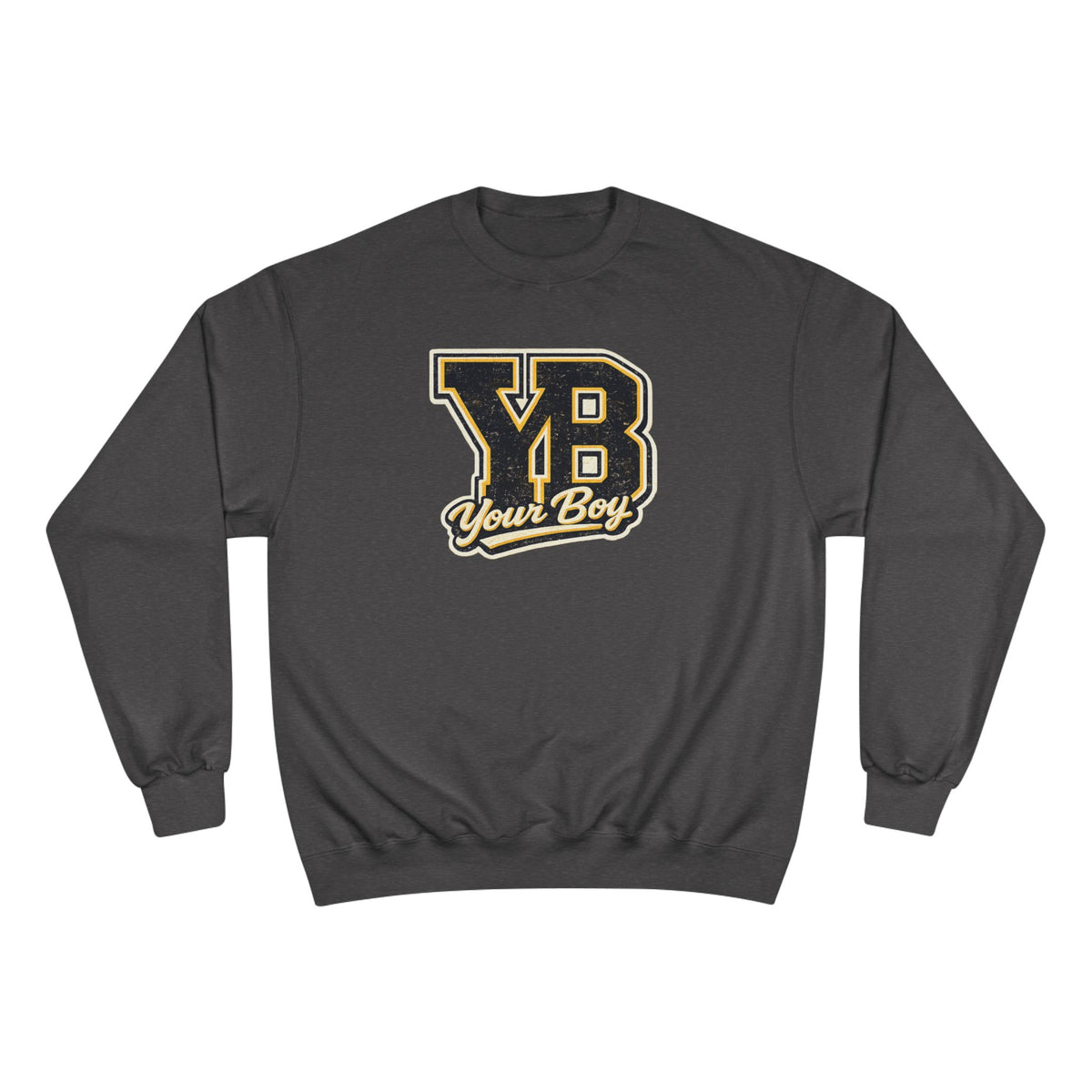YB Your Boy Champion Sweatshirt | Funny Retro Varsity Crewneck
