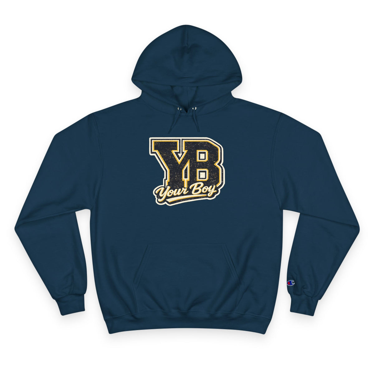 YB Your Boy Champion Hoodie | Funny Retro Varsity Sweatshirt