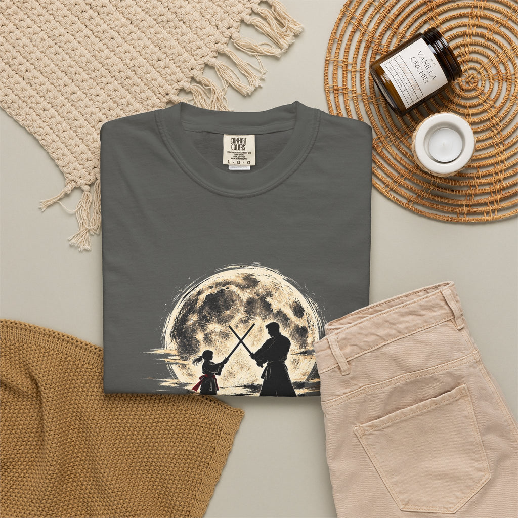 Father & Daughter Moonlight Tee — Matching Dad Daughter Graphic T-Shirt