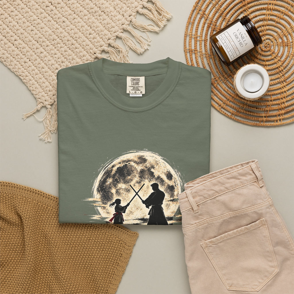 Father & Daughter Moonlight Tee — Matching Dad Daughter Graphic T-Shirt