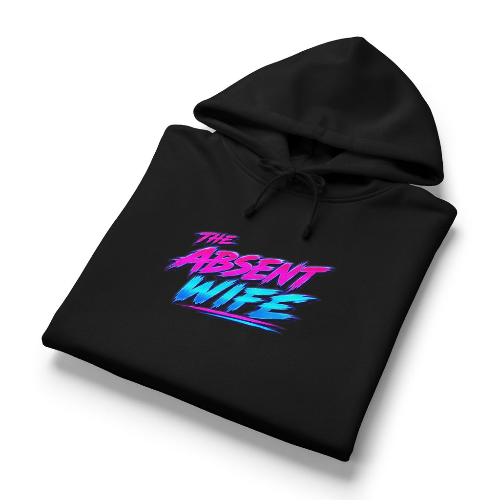 The Absent Wife Women's Hoodie | Funny Retro 80s Neon Wife Hoodie