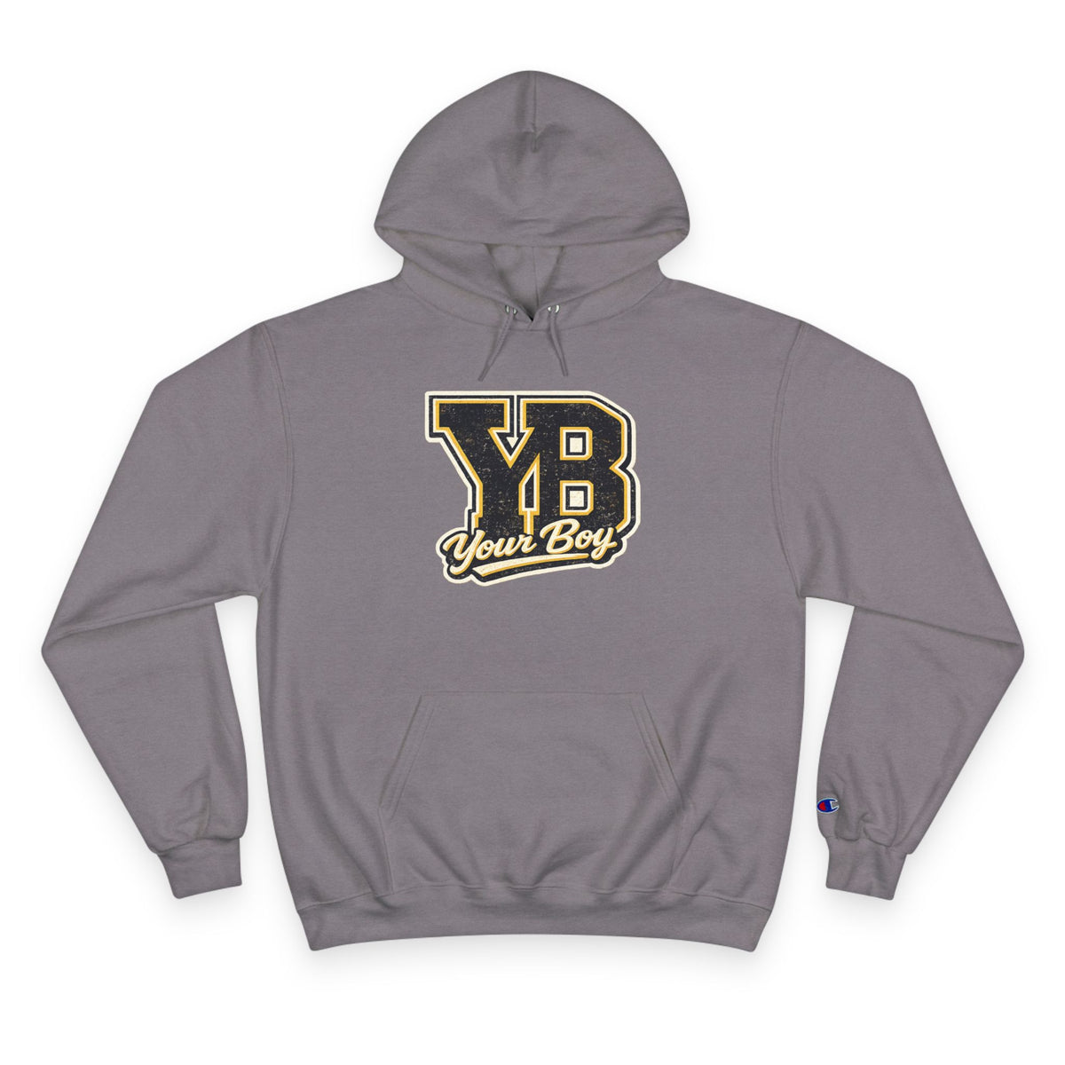 YB Your Boy Champion Hoodie | Funny Retro Varsity Sweatshirt
