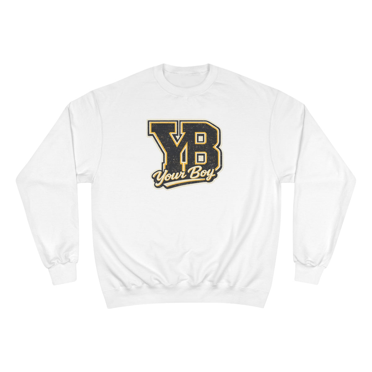 YB Your Boy Champion Sweatshirt | Funny Retro Varsity Crewneck