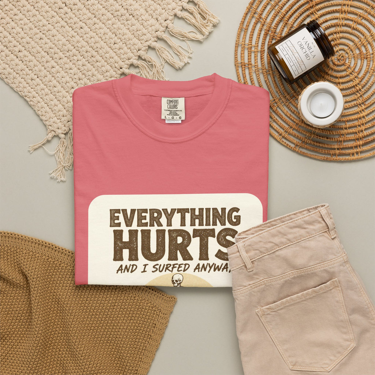 Everything Hurts and I Surfed Anyway T-Shirt | Funny Surf Tee | Gift for Surfers
