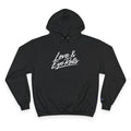 Love & Eye Rolls Champion Hoodie | Script Logo Sweatshirt | Funny Gift for Couples